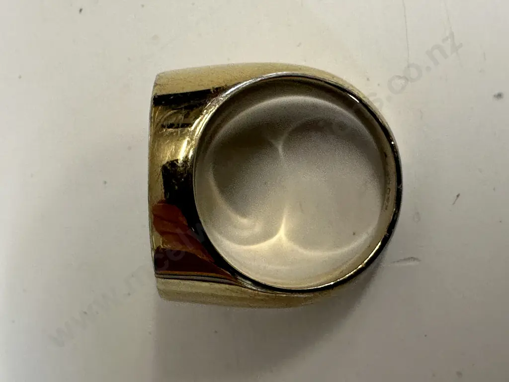 1817 Gold Sovereign Signet Ring Inscribed K&Q GF 18k 32gm Image 1++